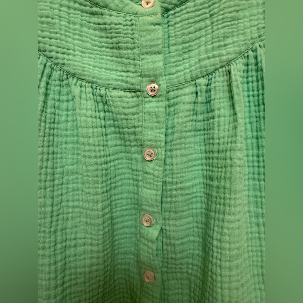 Talbots Airy Gauze Tie Sleeve Top - Picture 4 of 11